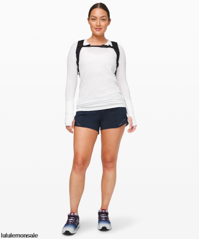 Lululemon Damen DELULU279 | Hotty Hot Low-rise Gefütterte Shorts 4 True Navy